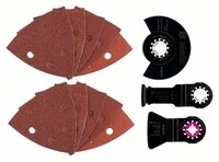 BOSCH Schleifaufsatz Starlock-Set Universal, 13-teilig, f&uuml;r Multi-Cutter, Wood