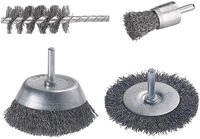 Wolfcraft Schleifaufsatz Drahtb&uuml;rsten-Set 2133000
