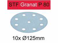 Festool Schleifscheiben Granat STF D125mm 8-Loch P80, 10Stk.