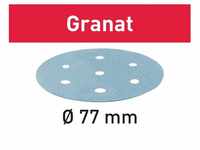 Festool Schleifscheiben Granat STF D77mm 6-Loch P240, 50Stk.