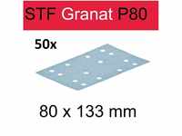 Festool Schleifstreifen Granat STF 80 x 133mm P80, 50Stk.