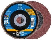 Pferd Schleifscheibe PFERD TOOLS POLIFAN F&auml;cherscheibe PFC 125x22,23 mm konisch A60