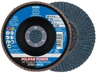 Pferd Schleifscheibe PFERD TOOLS POLIFAN POWER F&auml;cherscheibe PFF 125x22,23 mm...