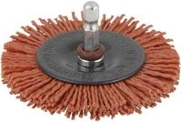 Wolfcraft Schleifaufsatz Wolfcraft Scheibenb&uuml;rste &Oslash; 75 mm Nylon Schaft 6 mm