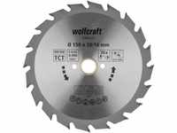 Wolfcraft HM-Kreissägeblatt 150 x 20 x 2,4 mm 20Z Serie grün (6364000)