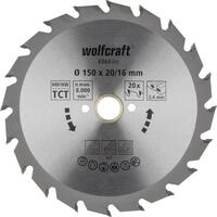 Wolfcraft Kreiss&auml;geblatt Wolfcraft Kreiss&auml;geblatt &Oslash; 150 mm Bohrung &Oslash; 20 mm