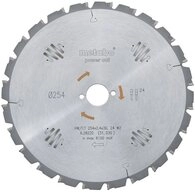 metabo Kreiss&auml;geblatt Hartmetall-Kreiss&auml;gebl&auml;tter "power cut" HW/CT 254x30...