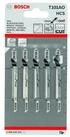 Bosch Professional Stichs&auml;ge Bosch Stichs&auml;geblatt T 101 AO VE &agrave; 5 St&uuml;ck...