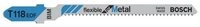 BOSCH Stichs&auml;geblatt Stichs&auml;geblatt T 118 EOF Flexible for Metal, 5er-Pack