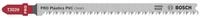 BOSCH Stichs&auml;geblatt Pro Plastics (3 St&uuml;ck), Plastics PVC clean T302H, 132 mm -