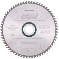 metabo Kreiss&auml;geblatt, "multi cut - professional", 216 x 30 mm, Z&auml;hnezahl 64, Flach