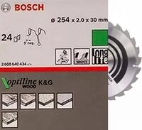 Bosch Professional Kreiss&auml;geblatt Bosch HM S&auml;geblatt 254x2,0x30mm Z=24 WZ/N