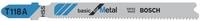BOSCH Stichs&auml;geblatt Bosch 3x Stichs&auml;geblatt T 118 A Basic for Metal -...