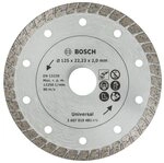 BOSCH Trennscheibe Promoline, Diamanttrennscheibe Turbo - 125 mm