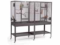 Montana Cages Vogelkäfig Madeira Double · Antik, ca. 165 x 54 x 155