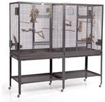 Montana Cages Vogelk&auml;fig Madeira Double &middot; Antik, ca. 165 x 54 x 155