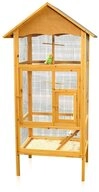 Mucola Vogelhaus Vogelvoliere Holz Vogelk&auml;fig K&auml;fig Papageienk&auml;fig M02