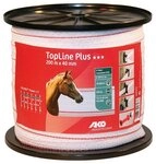 Kerbl Weidenzaun Kerbl TopLine Plus Weidezaunband, wei&szlig;/rot, L&auml;nge 200 m,...