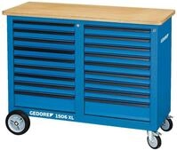 Gedore Werkbank 1506 XL 2810 Rollwerkbank 1,25 m breit mit 2x 9 Schubladen