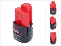 Milwaukee M12 B2 12 V - 2,0 Ah / 2000 mAh Li-Ion Akku Akkupacks