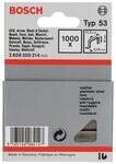 BOSCH Tackerklammer, Line Typ 53 Feindrahtklammer Edelstahl - 0,74 x 6 x 11,4 mm