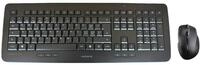 Cherry DW 5100, Kabelloses, Schweizer Layout (QWERTZ), Schwarz Tastatur- und Maus-Set