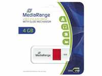 Mediarange MediaRange USB-Stick 4GB USB 2.0 Slider red USB-Stick