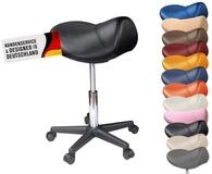 Duke-Handel Drehhocker PROMAFIT Sattelhocker & Sattelstuhl extra breit Rollhocker bis