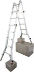 KRAUSE Gelenkleiter TeleVario, Alu, 4x5 Sprossen, Arbeitsh&ouml;he ca. 606 cm