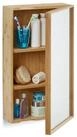 relaxdays Badezimmerspiegelschrank Bad Spiegelschrank mit T&uuml;r