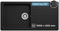 Schock Granitsp&uuml;le COMO D-100L, eckig, 100/50 cm, Ablauffernbedienung, Inklusive ab-