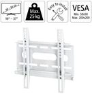 Hama TV-Wandhalterung TV Wandhalterung FIX Slim bis 37" Wei&szlig;, (bis 37 Zoll, Fix