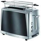 RUSSELL HOBBS Toaster Luna Moonlight Grey 23221-56 2 Schlitz Br&ouml;tchenaufsatz,...