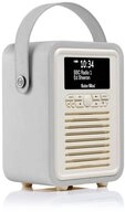 VQ VQ Retro Mini DAB/DAB+ Digitalradio Bluetooth, Wecker &ndash; Grau VQ Digitalradio
