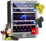 Klarstein Weink&uuml;hlschrank Vinovilla Duo43, f&uuml;r 43 Standardflaschen &aacute; 0,75l,2...