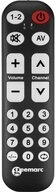 Geemarc lernf&auml;hige Universalfernbedienung mit gro&szlig;er Schrift TV-10_BLK