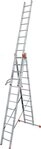 KRAUSE Vielzweckleiter Tribilo, mit Leiternspitzen, 3x12 Sprossen