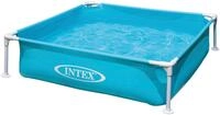 Intex Planschbecken Intex 57173 Mini Frame Pool 122x122x30cm Blau Wass