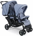 CHIC4BABY Geschwisterwagen Duo, mit feststellbaren Doppelschwenk-Vorderr&auml;dern