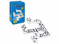 Idena Spiel, Idena 6050012 - Domino Spiel mit 28 Steinen, in einer Metallbox,...