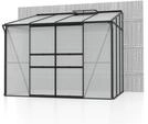 Vitavia Gew&auml;chshaus Ida 5200 HKP 6mm Alu Schwarz mit 1 Fenster