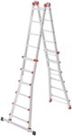 Hailo Stehleiter Hailo M80, Aluminium-Multifunktionsleiter, 4x6 Sprossen