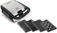 Tefal Waffeleisen SW854D Snack Collection, 700 W, inkl. 4 antihaft Plattensets,