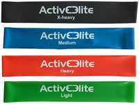 Activeelite Gymnastikband 4 verschiedene Fitnessbänder Trainingsbänder