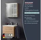 FACKELMANN Badezimmerspiegelschrank Spiegelschrank LED-Beleuchtung Soft-Close 60cm