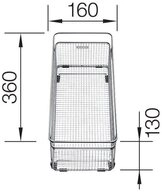 Blanco Geschirrst&auml;nder Multifunktionskorb Edelstahl, 223297