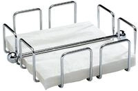 APS Geschirr-Set Serviettenhalter 11763 19x19cm Metall verchromt
