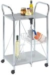 WENKO Servierwagen Wenko K&uuml;chenwagen Sunny Silber 44 x 56,5 x 90,5 cm Metall