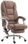 CLP Schreibtischstuhl Pacific Stoff, Massagefunktion, drehbar braun