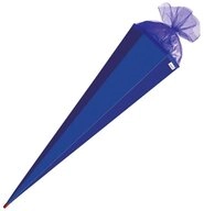 Roth Schult&uuml;te Bastelt&uuml;te Ultramarinblau, 85 cm, eckig, mit blauem T&uuml;llverschluss,